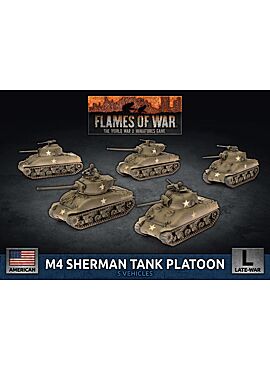 M4 Sherman Tank Platoon (x5 Plastic)